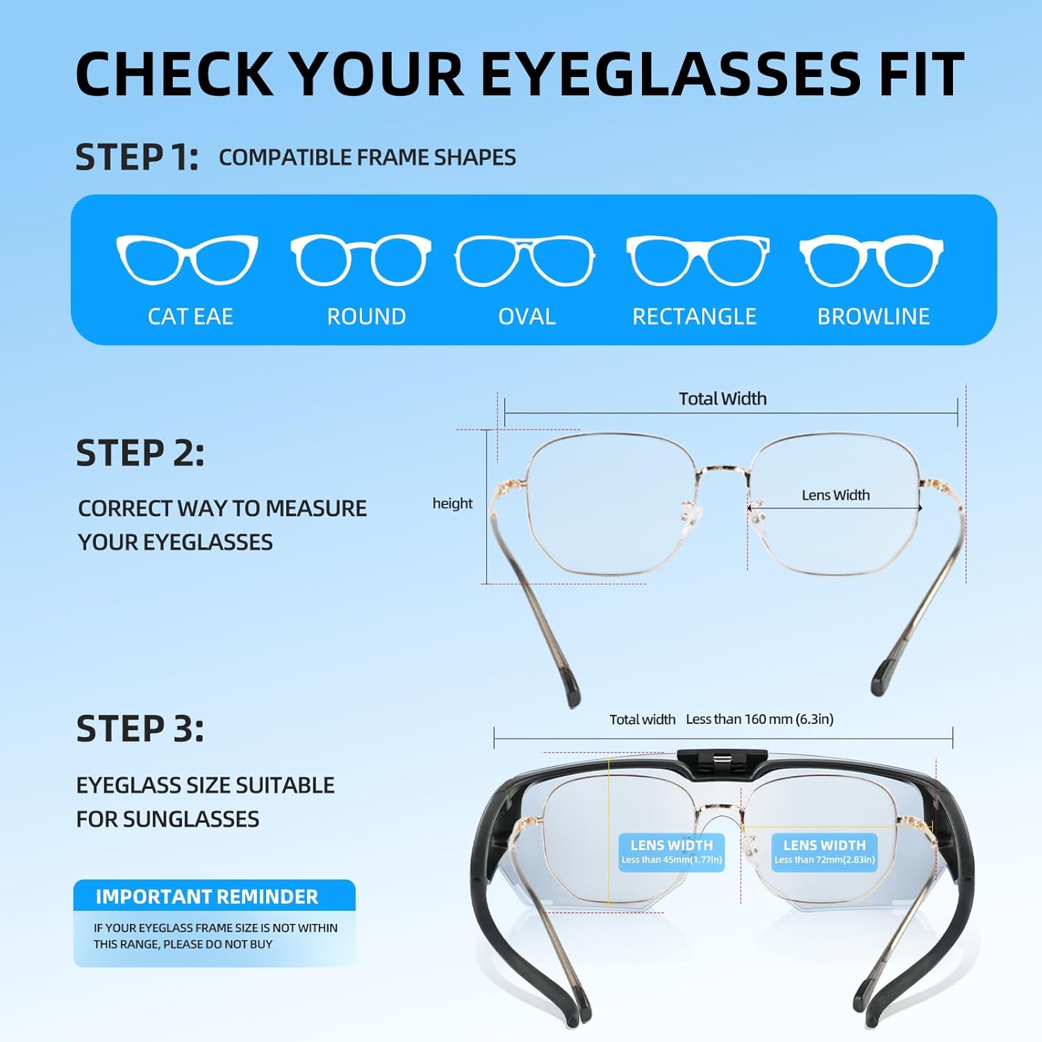 Polarized Sunglasses over Prescription Glasses Flip up Sports Sunglasses for Men Women Oversized UV Protection Shades - Image 3