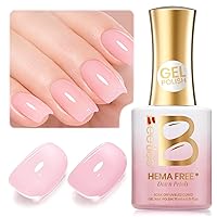 Vista 28 de Beetles - Esmalte de uñas de gel rosa de 0.51 onzas líquidas, esmalte de uñas de gel rosa nude, lámpara LED UV para arte de uñas, manicura de larga