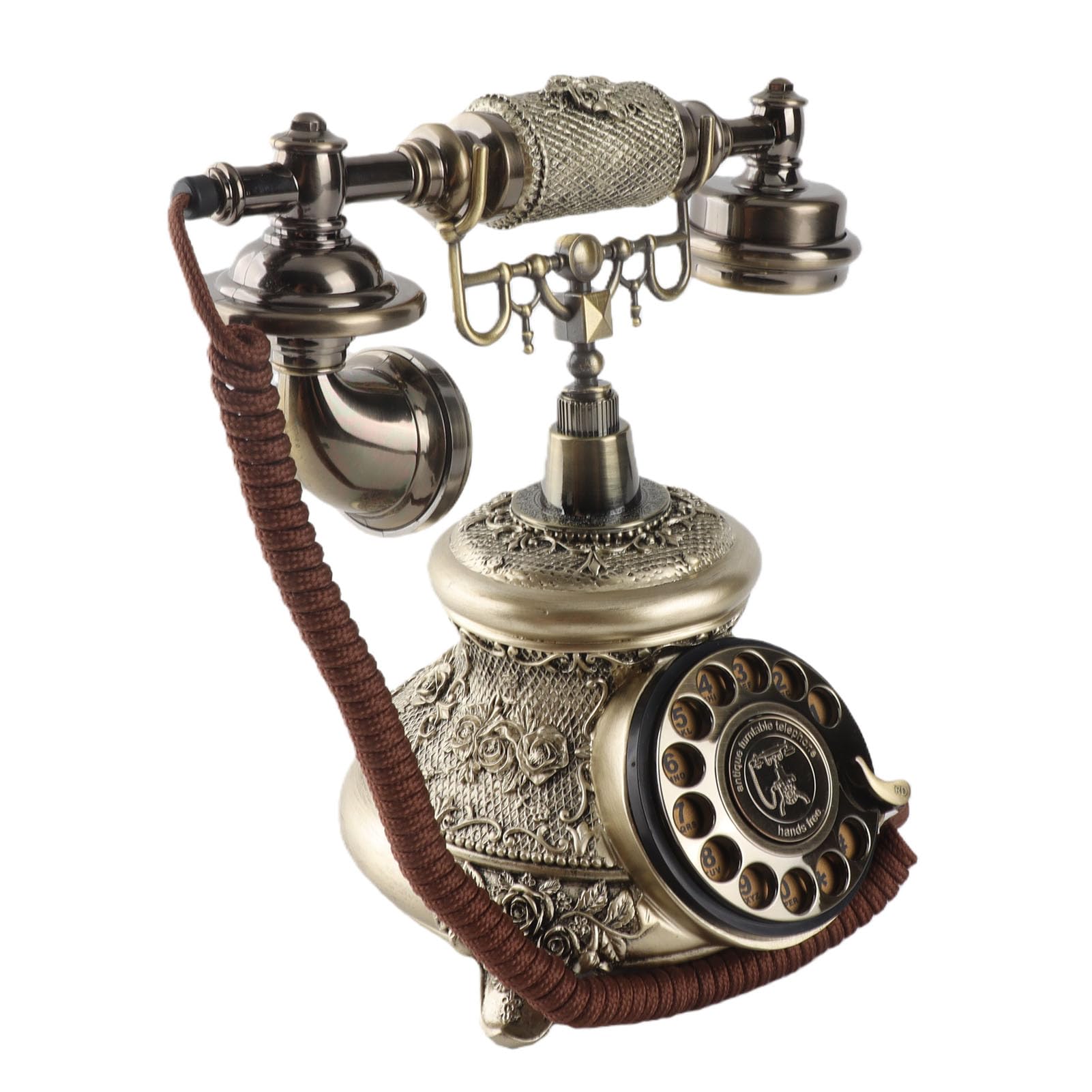 Alomejor Zabytkowy Telefon MS-5700D z tarczą w Stylu Retro do Wystroju Hoteli i Wnętrz, Doskonałe Wykonanie i lekkość, Nie Wymaga Zasilania