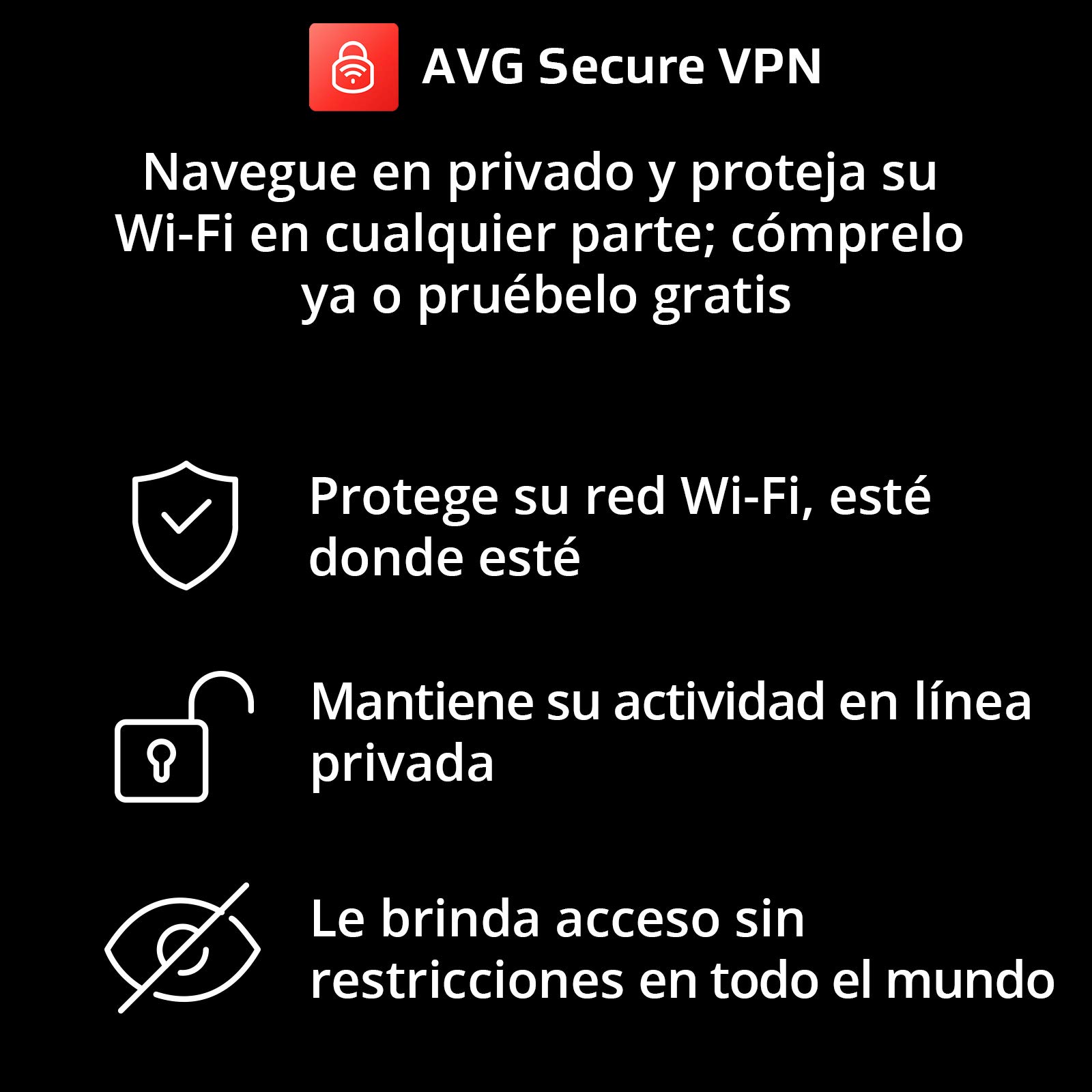 AVG Secure VPN 2026 | 5 Dispositivos | 1 Año | Descarga digital
