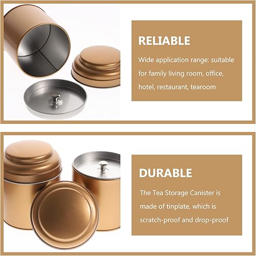 Miniatura 6 de Tarro de vela de lata de té, tarro de vela vintage para almacenamiento de té, hojalata de metal, latas vacías, recipiente de almacenamiento de té,