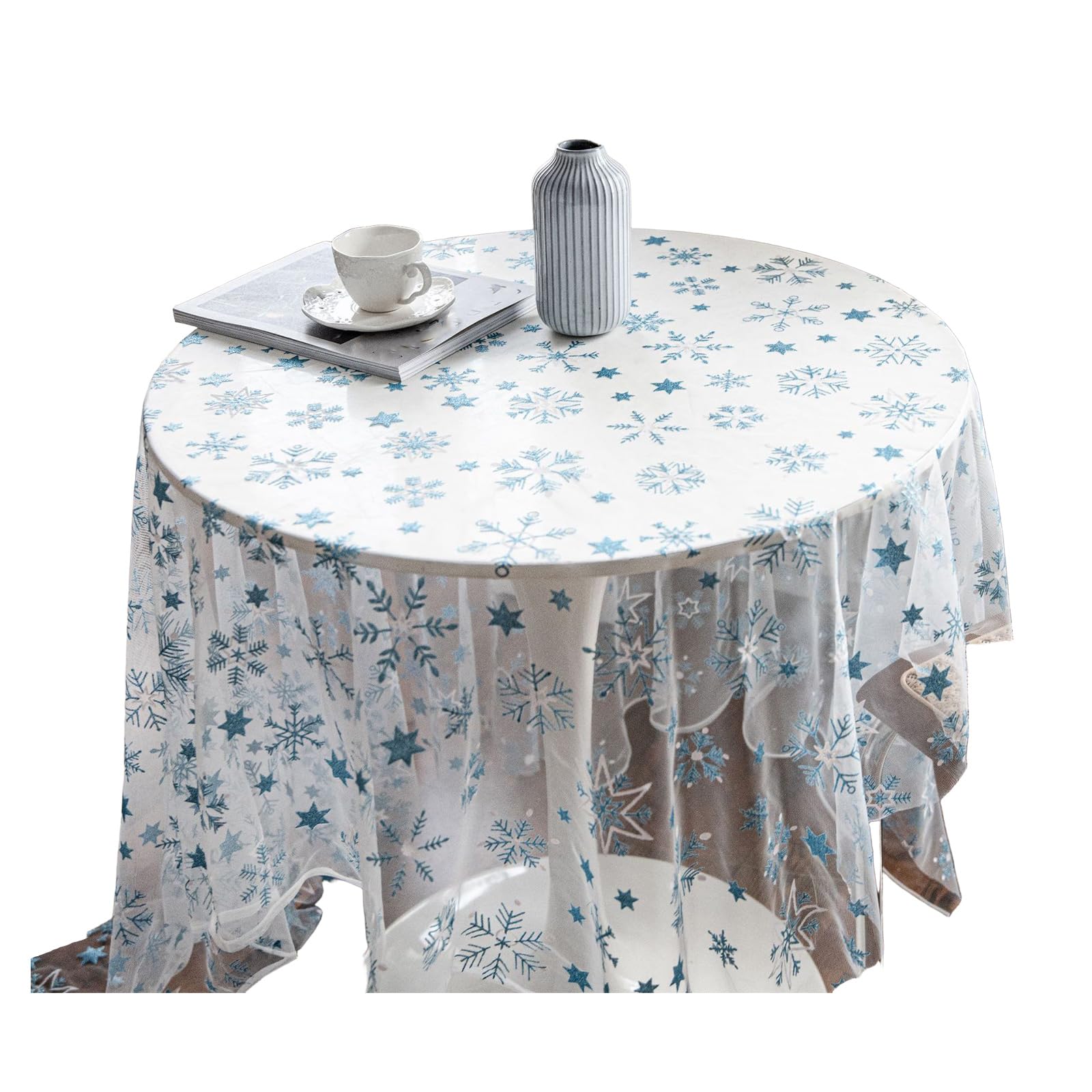 Tsophreniq Embroidery Tablecloth Polyester Materials for Enhancing Home Decoration Sturdy and Practical Lace Tablecloth