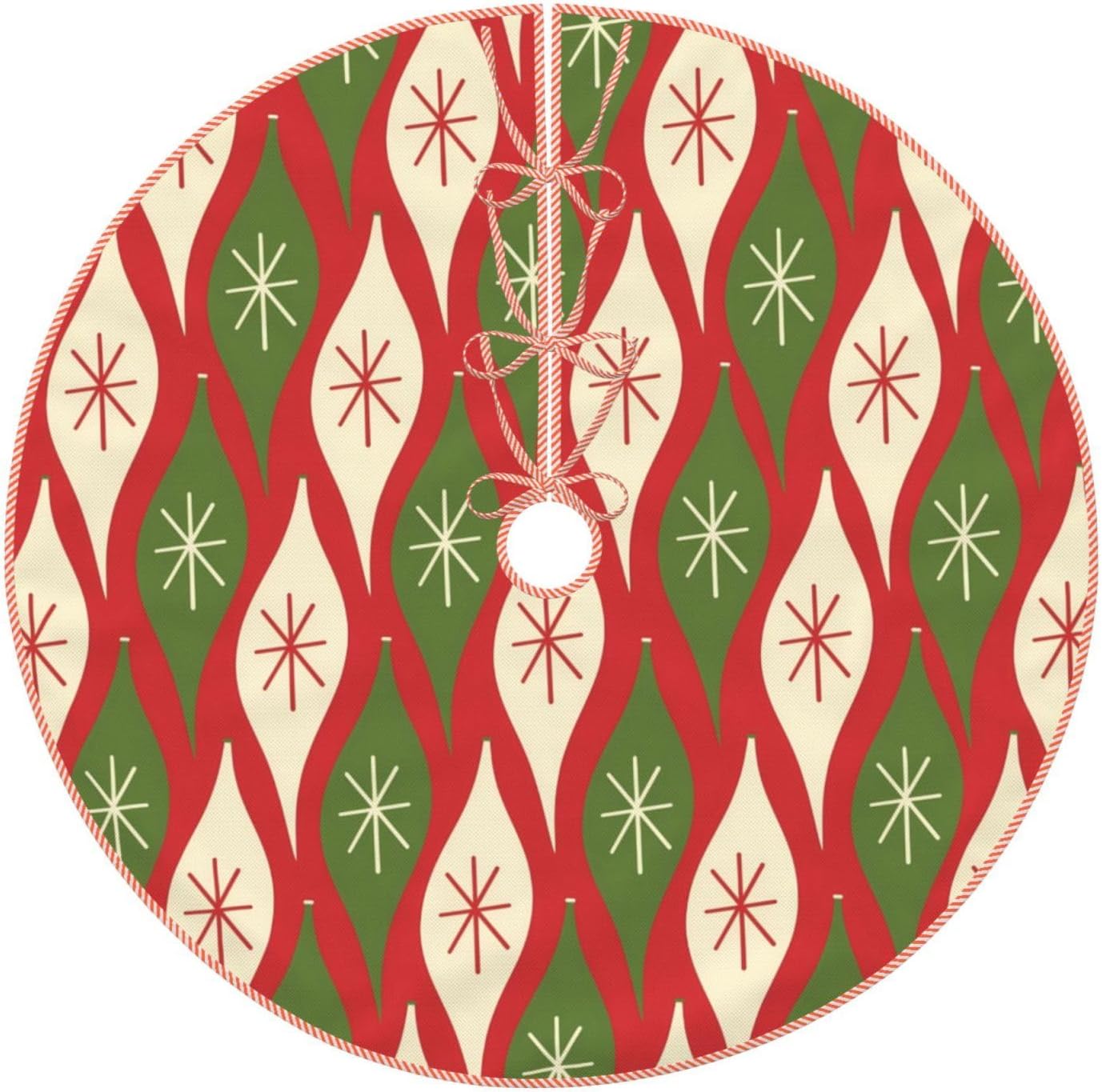 Yssammns Christmas Tree Skirt, MidCentury Retro Vintage