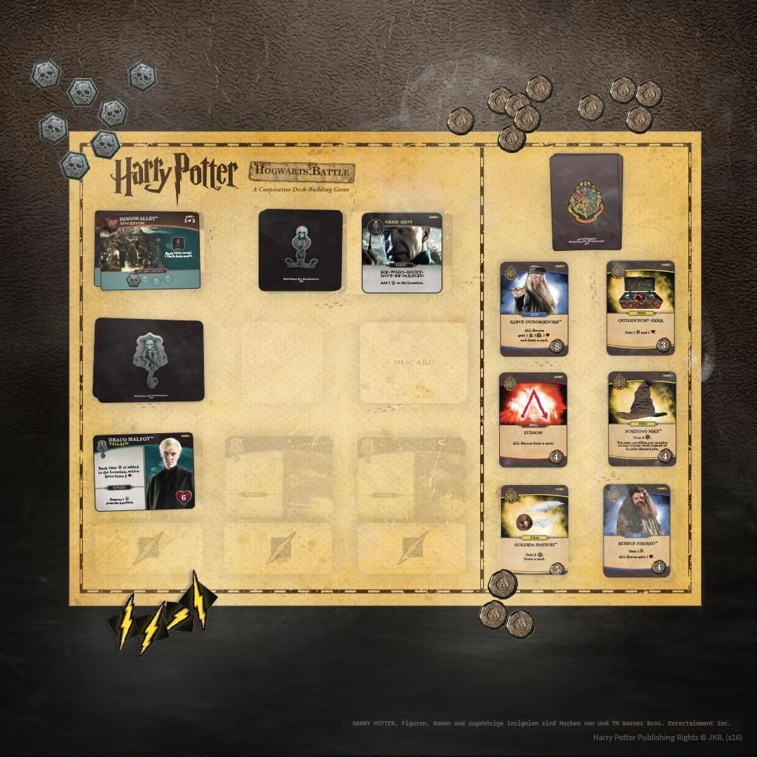 USAopoly, Harry Potter: Hogwarts Battle, Board Game, Ages 11+, 2-4 Players, 30-60 Minute Playing TIme