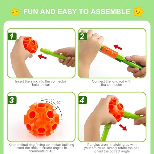 Miniatura 2 de Kit de construcción de fuertes para niños, juguetes de construcción STEM, regalo educativo para niños y niñas de 3, 4, 5, 6, 7, 8, 9, 10, 11, 12