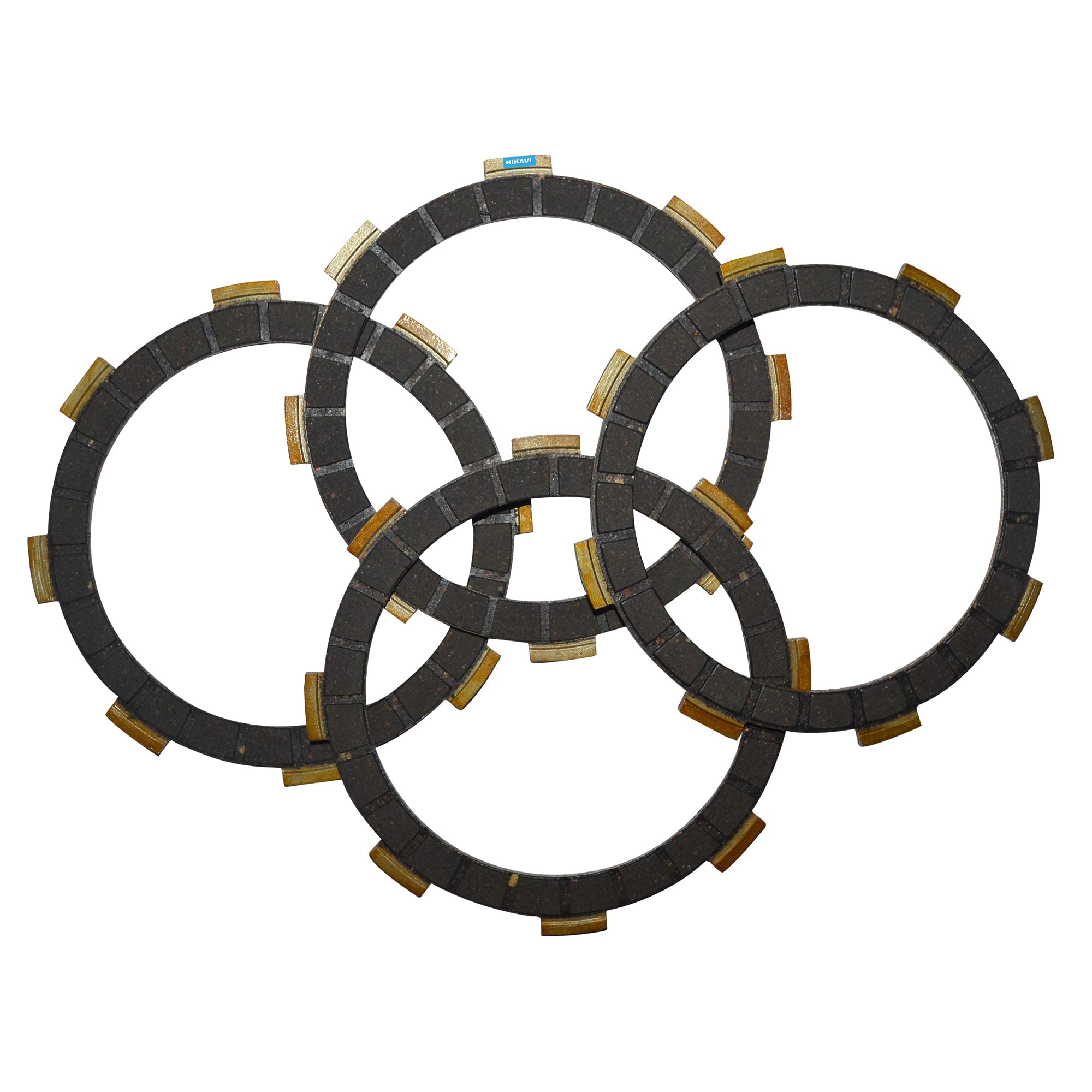 NIKAVI RCLP4 Rubber Clutch Plate (4) Compatible for TVS Victor