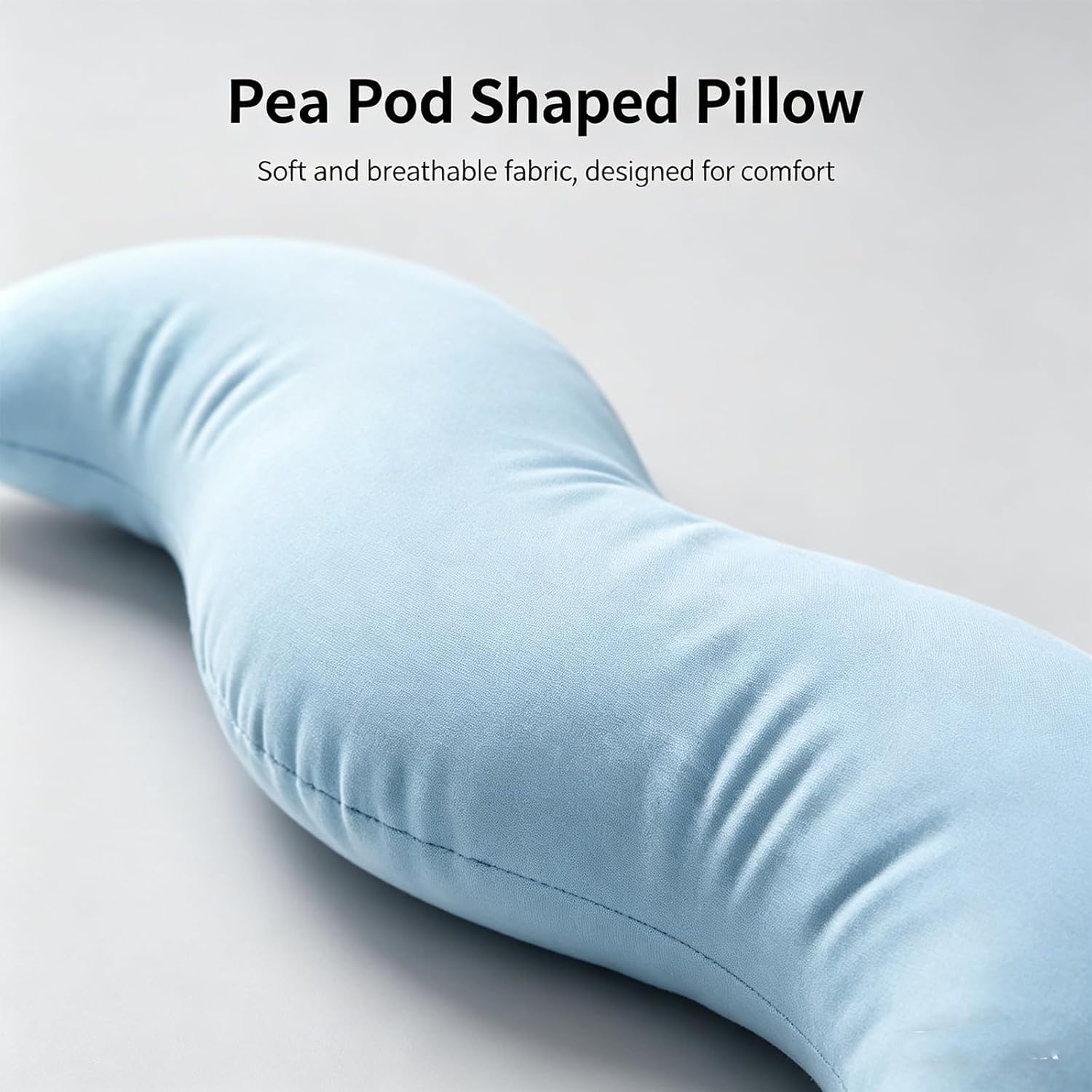 Ergonomisches Körperkissen aus Memory-Schaum, kühlendes Stützkissen für Seitenschläfer, waschbarer Bezug, Ganzkörperstütze für Erwachsene, ideal für Schlafzimmer und Sofa