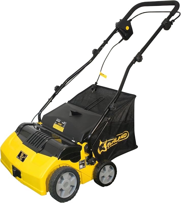 Garland Roll&Comb 502E-V19 - Peinadora/Barredora césped artificial eléctrica enchufable - 1.600 W de potencia, 15'6 kg de peso, ancho de trabajo 40 cm con altura regulable. Saco de recogida de 40 l. Apto para superficies hasta 350 m2.