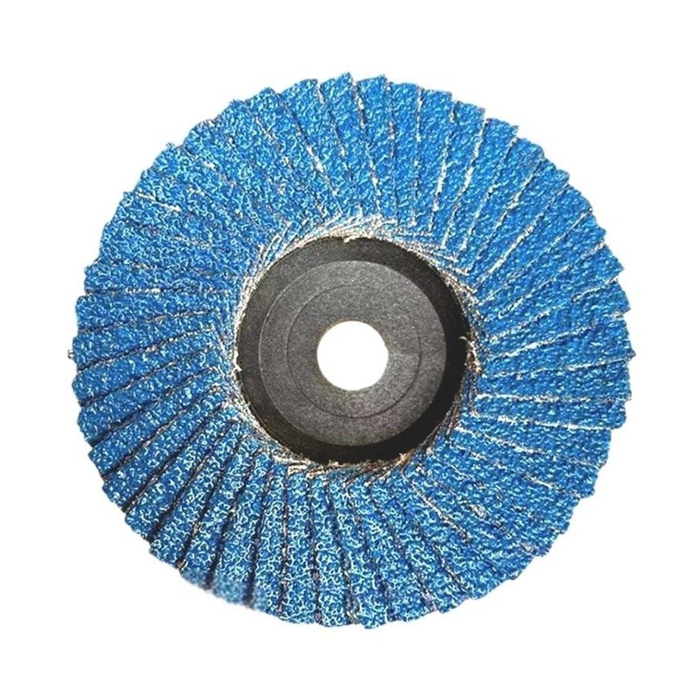 Disco de lijado para amoladora angular Discos de lijado for amoladora, 10 unidades, for herramientas abrasivas extracción, 115 mm, 40/60/80/120, discos láminas azules(40)