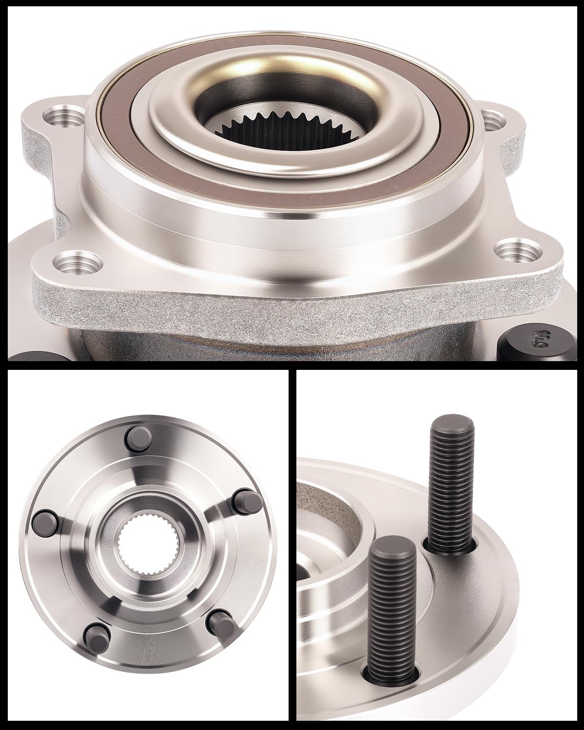 Oktiger 513263 Front Wheel Bearing and Hub Assembly with 5-Lug Compatible with Chrysler 200 Limited Lx S Touring 2011-2014, Sebring 2007-2010, Dodge Avenger 2008-2014, Caliber 2009, Set of 2
