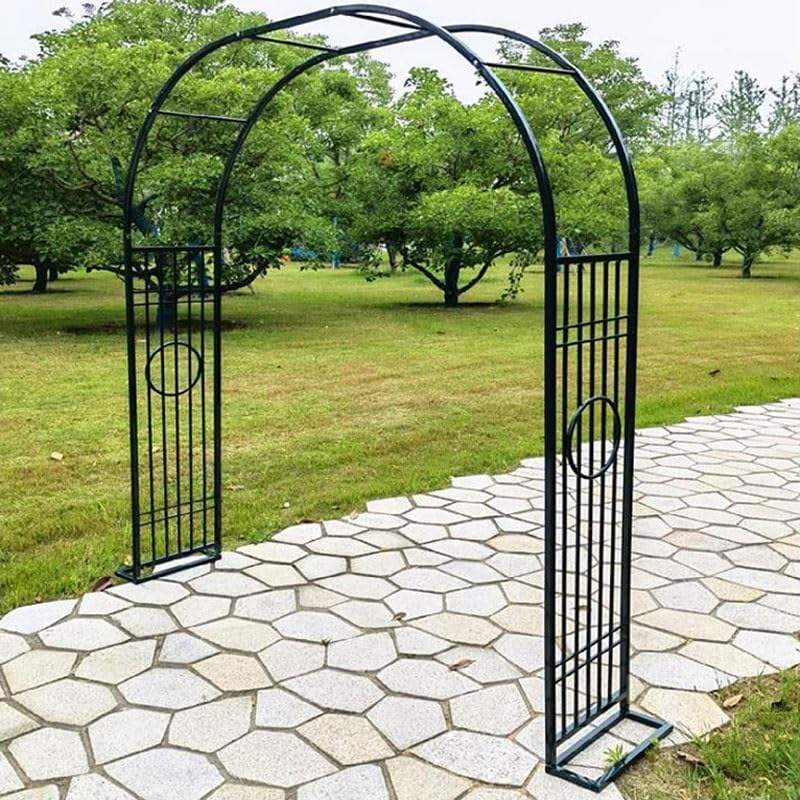 Treillis métallique arche de jardin 344 cm pour plantes grimpantes