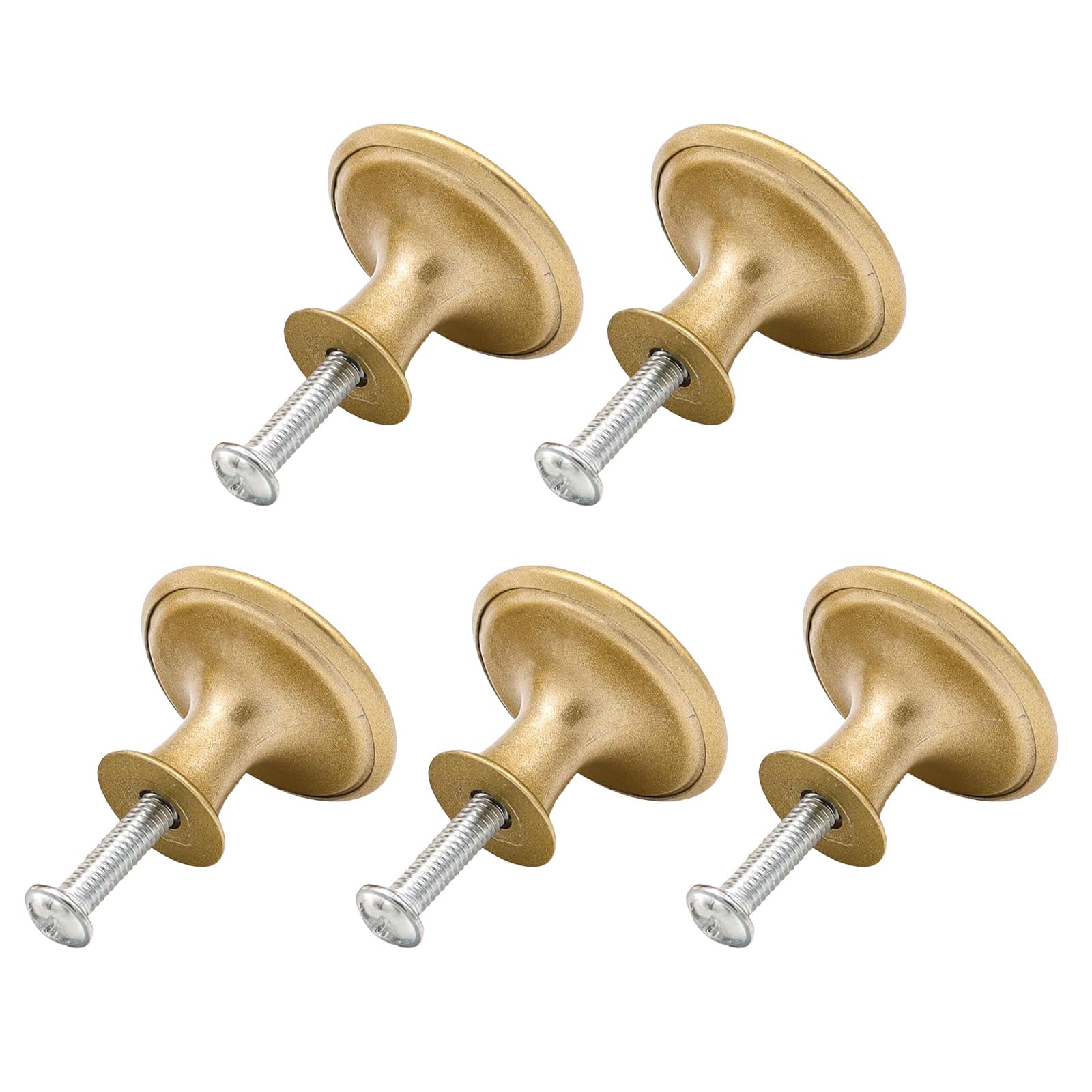 Tsophreniq Multicolor 5Pcs Vibranting Gold Sturdy Zines Alloy Materials Door Knobs For Cabinets And Dressers Easy To Installion Designs Cupboard Handles