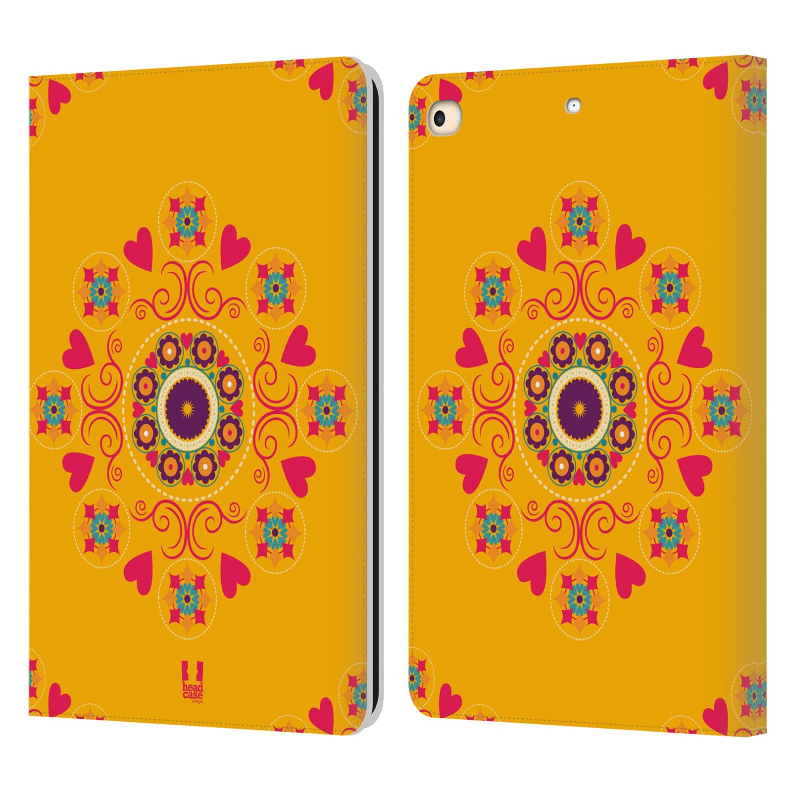 Étui en cuir iPad 9.7 2017 Head Case Designs finitions bohèmes