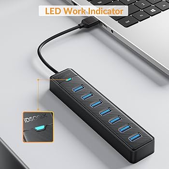 アルミ製 7ポート USBハブ3.0 5Gbps高速転送 Amazon.co.jp: USBハブ 3.0 ROSONWAY アルミ製 7ポート USB3.0