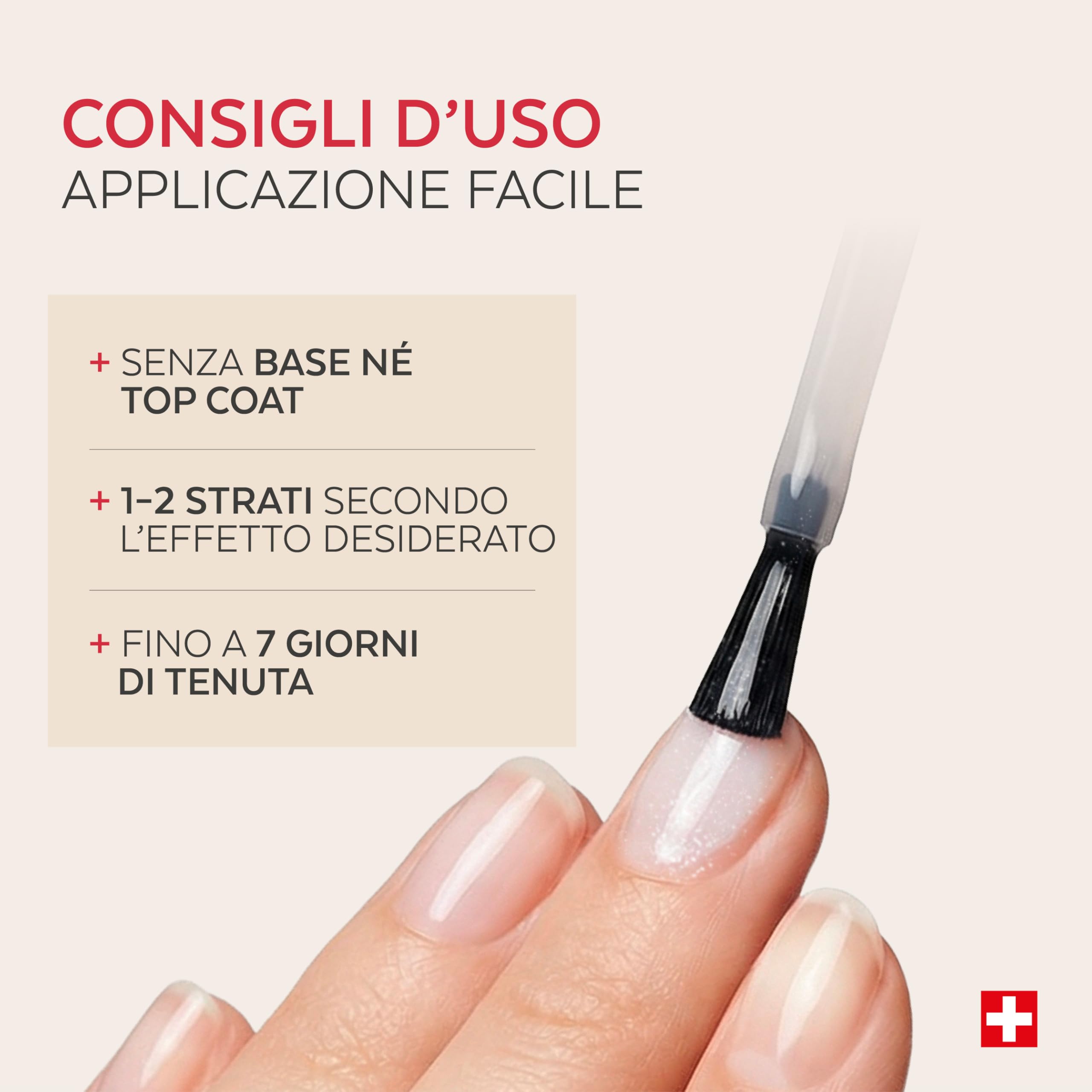 PODERM Smalto Trattamento Unghie Correttivo & Perfezionatore – Illuminante | 8 ML - Esalta Brillantezza Naturale | Micro-minerali Riflettenti Luce | Sviluppato da Podologo in Svizzera