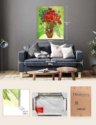 Vista 352 de DECORARTS - Almond Blossom Tree - Vincent Van Gogh Art Reproduction. Giclee Canvas Prints Wall Art for Home Decor 30x24