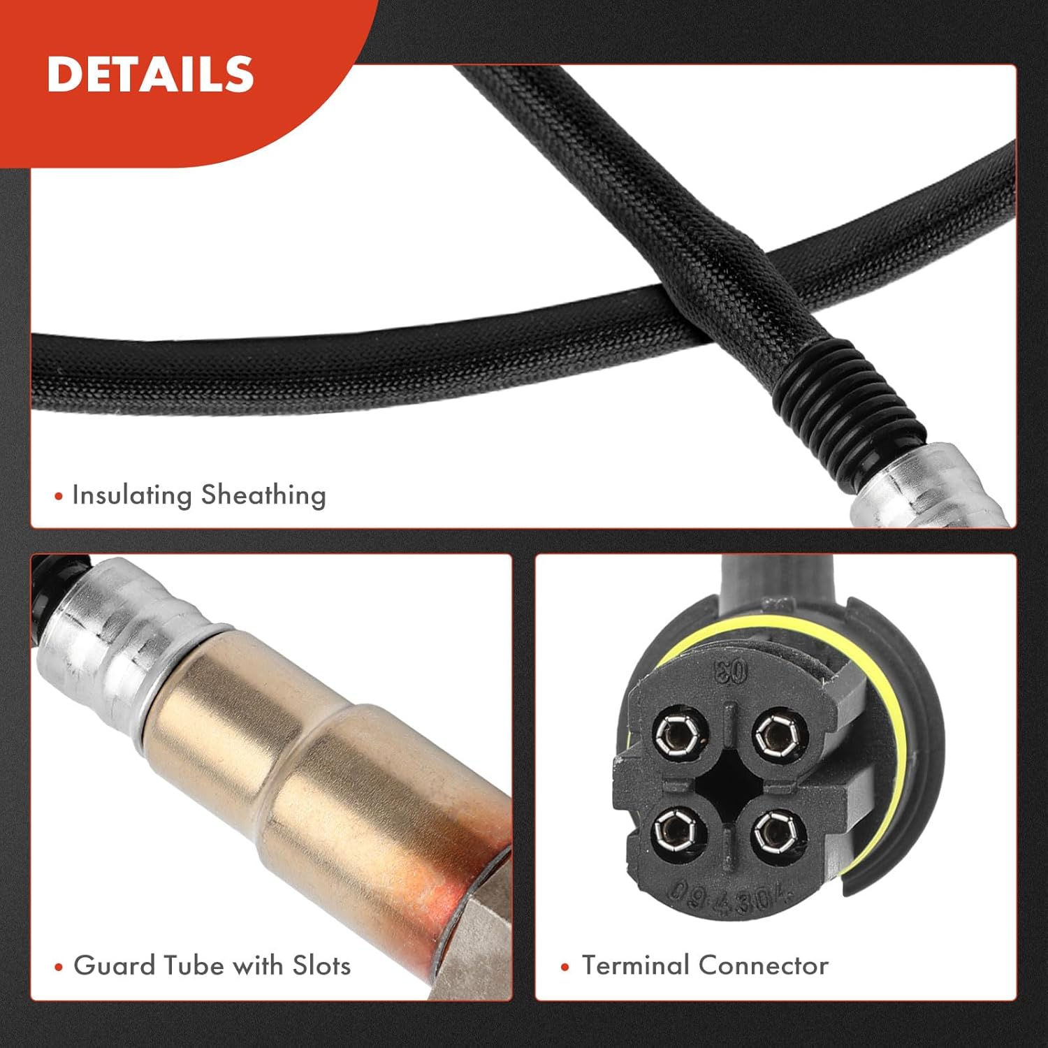 A-Premium O2 Oxygen Sensor Compatible with BMW X5, 550i, 550i GT, 550i GT xDrive, 550i xDrive, X6, 750i, 750i xDrive, 750Li, 750Li xDrive, 760Li, X6, 650i, 650i xDrive, Upstream & Downstream, 4-PC Set