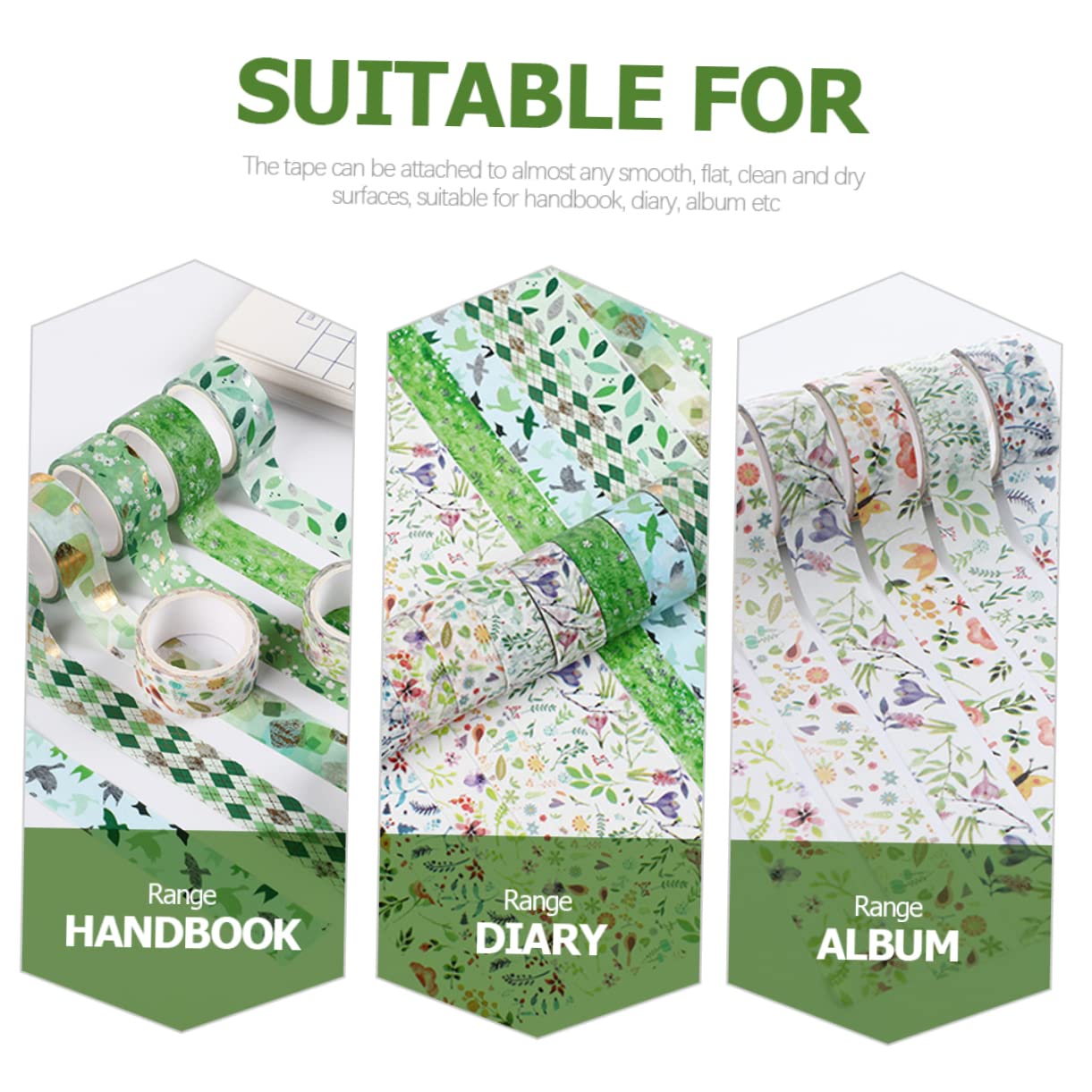 SHINEOFI 48rollos Cintas Washi De Floral Cinta para Scrapbooking y Manualidades para y Álbumes De