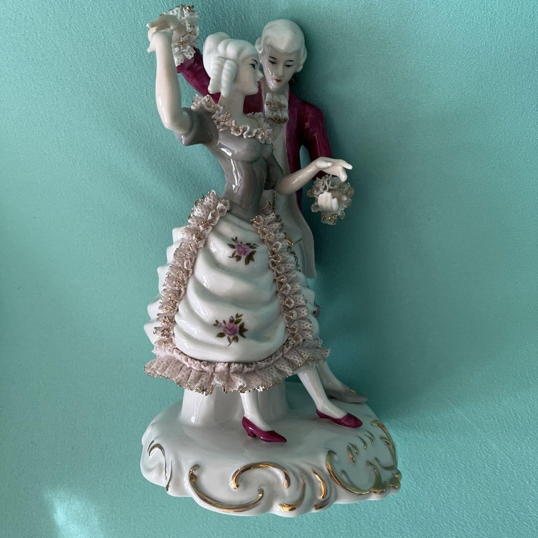 【美品】人形　カモ　陶器　ビンテージ　ヨーロッパ　置物　工芸品　美術品 Amazon.co.jp: 陶磁器の置物 中世ヨーロッパ風人形 : ホーム