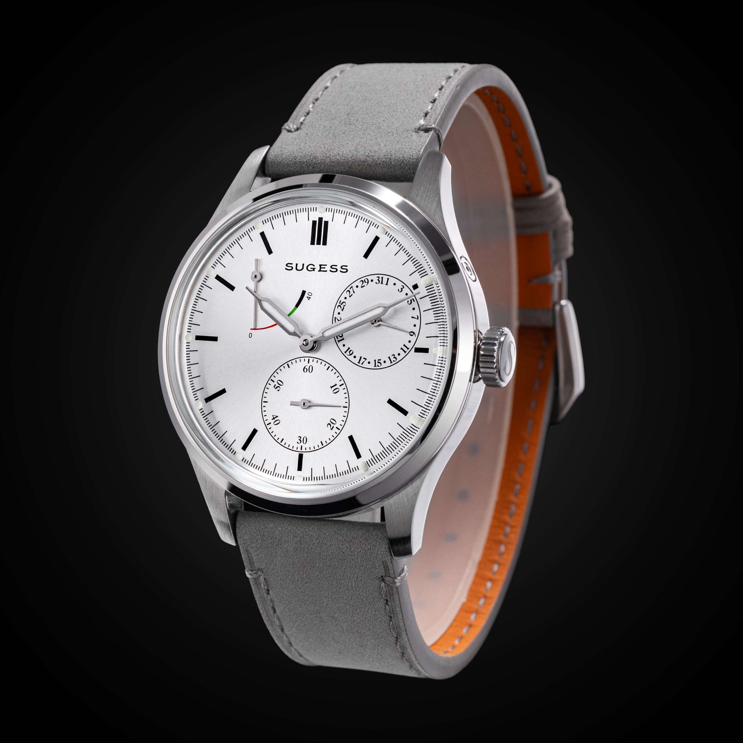 Sugess S458.SW.G Art Master Fashion automatische mechanische Herrenuhr aus gewölbtem Glas Möwe 1963