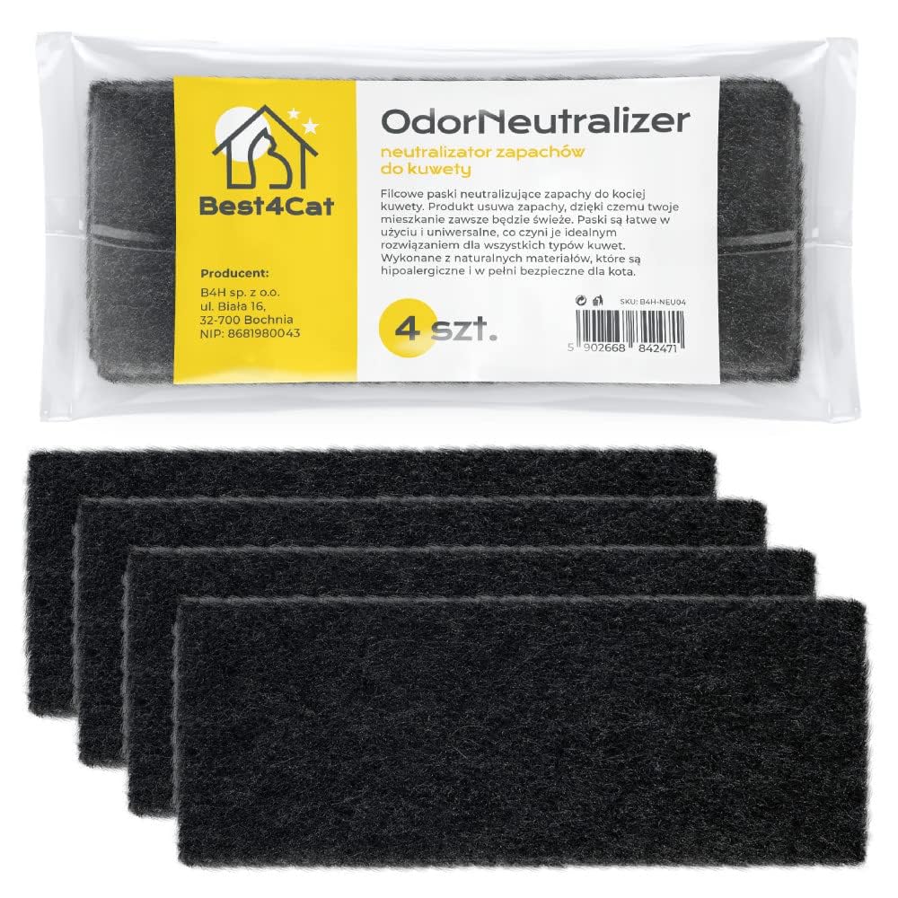 8 Filtres à Charbon Actif 25x9cm – élimine Les Odeurs De Litière, Poubelle, Cuisine !