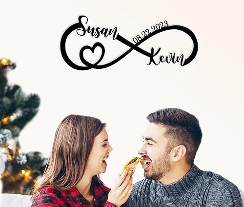 Miniatura 2 de Regalos de boda para parejas 2025 Regalos de boda personalizados Regalo de pareja para ella Letrero de fecha de aniversario de boda Regalo de