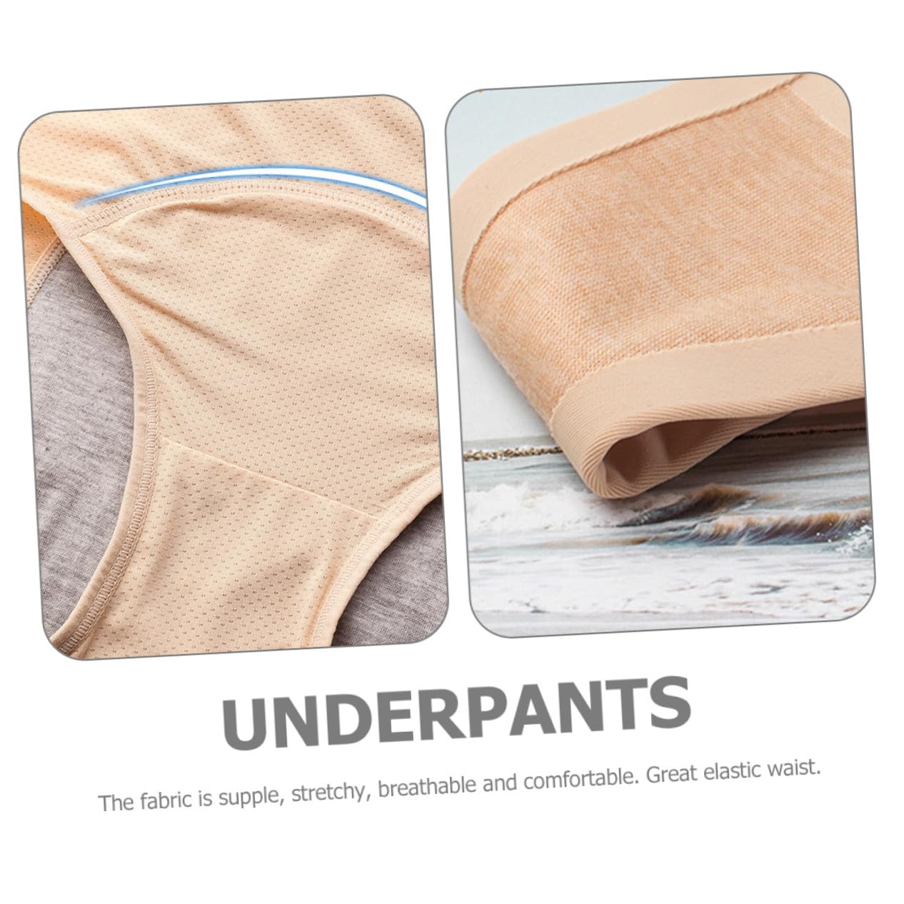 IMIKEYA Bragas Menstruales 4piezas Tallas L-3xl de Nylon para Mujer