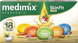 Medimix Ayurvedic Skinfit Bathing Soaps 125G (Pack Of 5)| For Healthy & Protected, Cool & Fresh, Soft & Supple, Radiant & ... Price In India