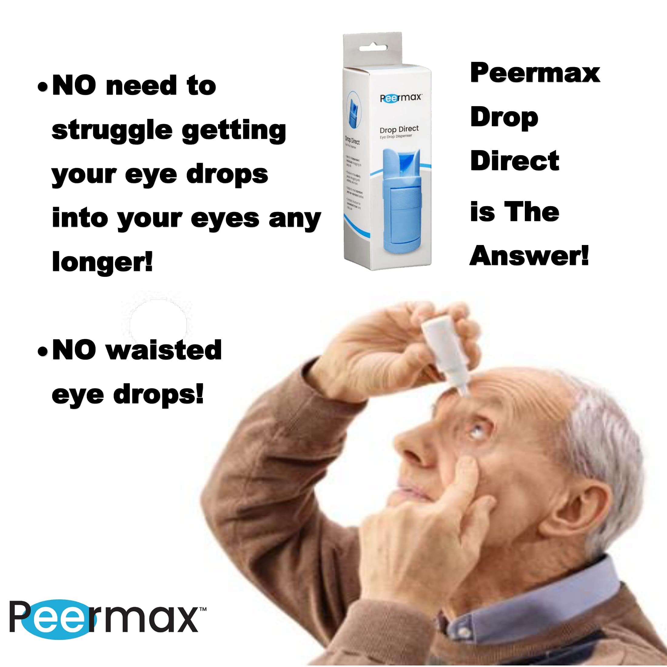 Buy Peermax Drop Direct Eye Drop Dispenser Eye drop guide aid for