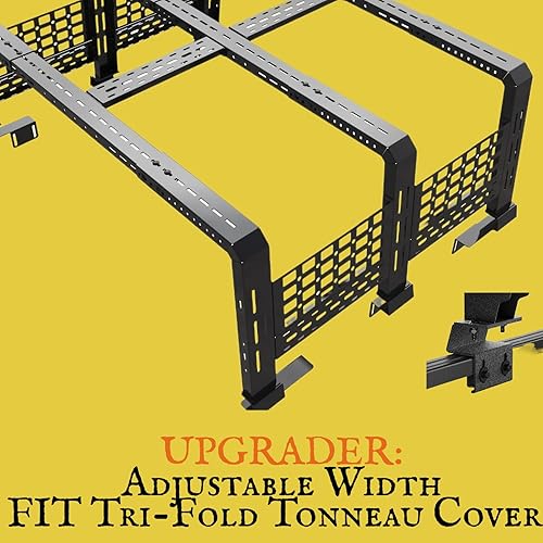 Miniatura 2 de TKMAUTO Overland - Portaequipajes para camión compatible con Toyota Tacoma 2005-2023 y Jeep Gladiator, Ford Ranger, Chevy Colorado, GMC Canyon