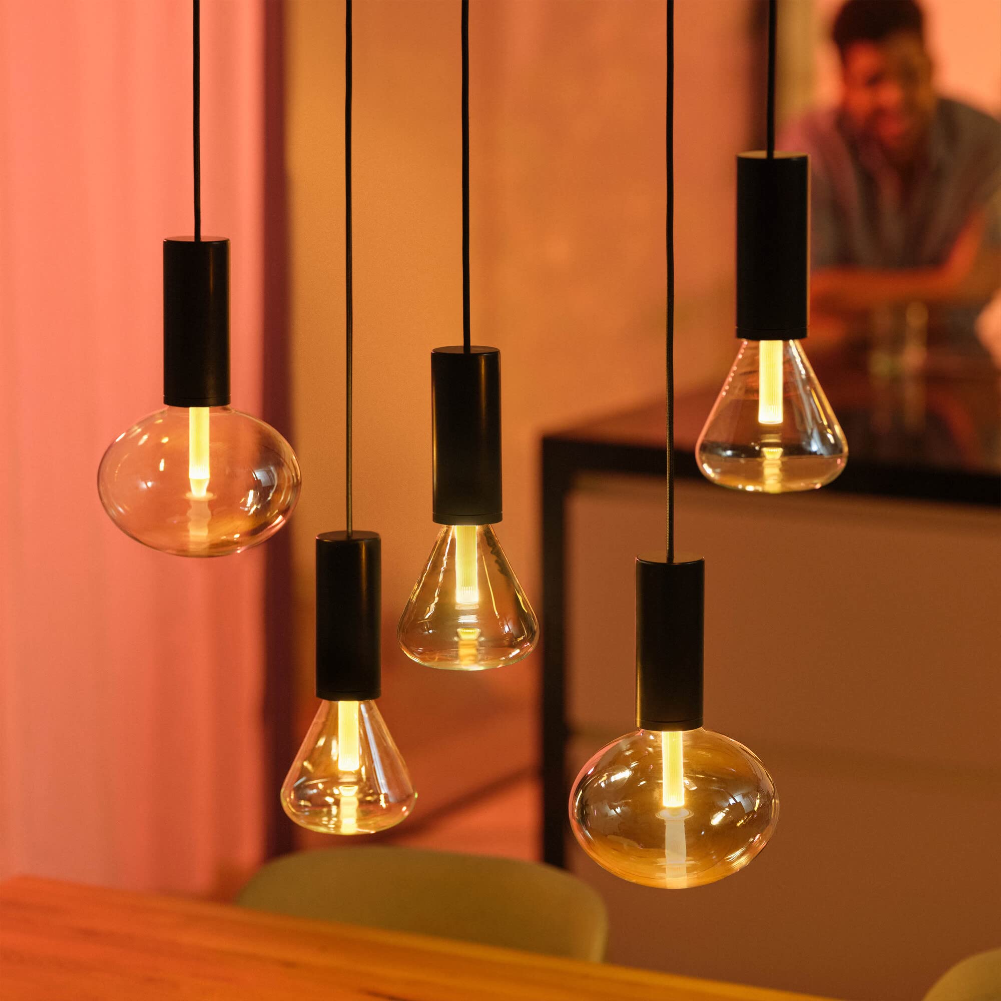 Philips Hue White & Color Ambiance Lightguide Ellipse 500lm, dimmbare LED Lampen für das Hue Lichtsystem mit 16 Mio. Farben, smarte Lichtsteuerung über Sprache und App