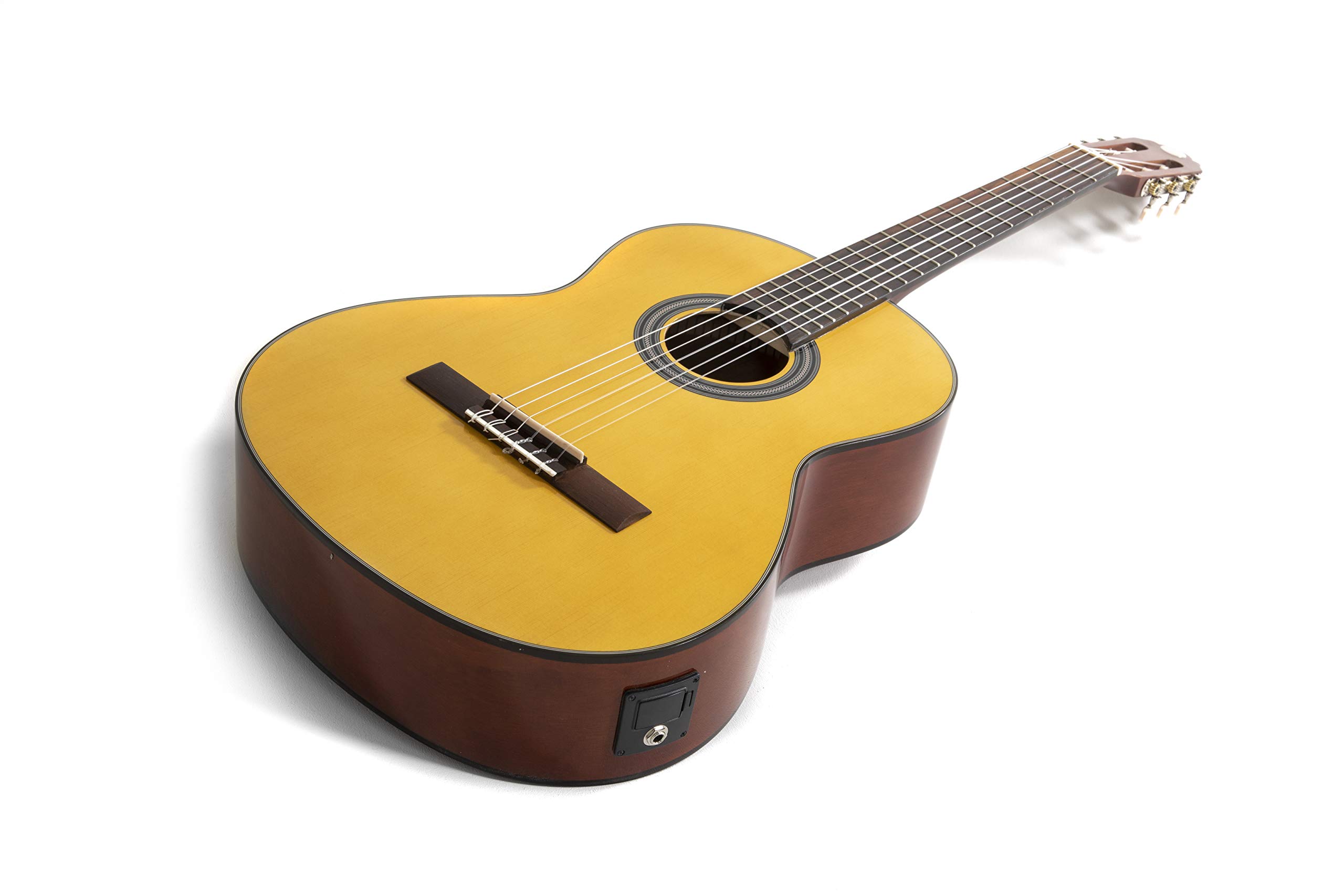guitarra de concierto eléctrica, guitarra clásica eléctrica special poppy honey - natural