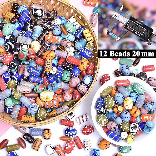 Miniatura 4 de 90 cuentas de vidrio surtidas para hacer pulseras, cuentas para manualidades, cuentas de bricolaje para hacer joyas, cuentas de vidrio a granel,