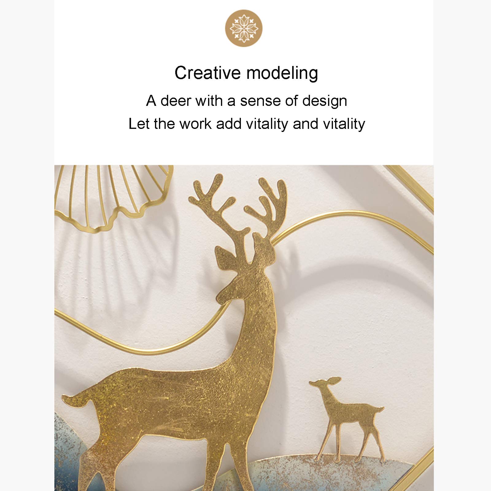 シンプルな芸術置物金属鉄芸装飾イチョウの葉の装飾q 71RZJLBothL