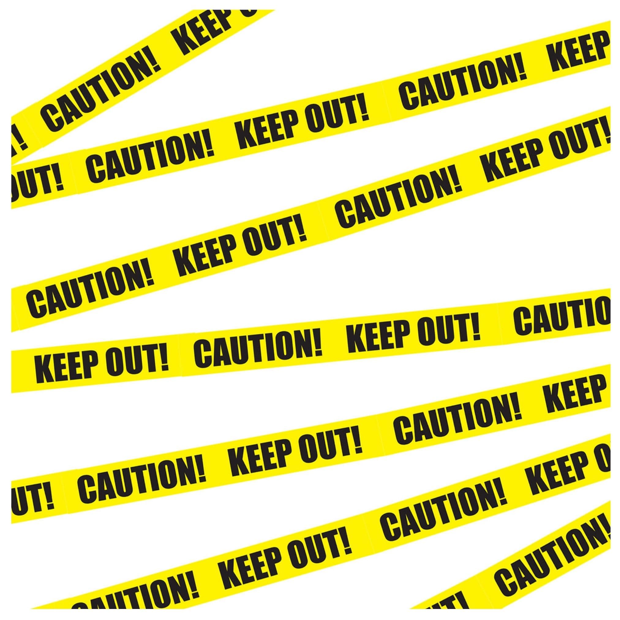 AKH® Halloween Fright Tape | 12.2M | Halloween Tape Fright Banner Decoration Set Horror beware keep out Unchained zombies fright tape Decoration | Halloween Warning Tape Caution Tapes
