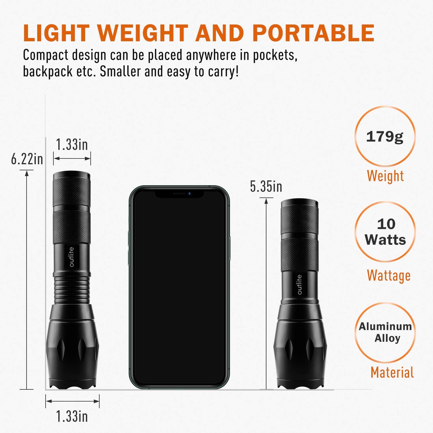 outlite Flashlight flashlights Resistant Emergency Photo