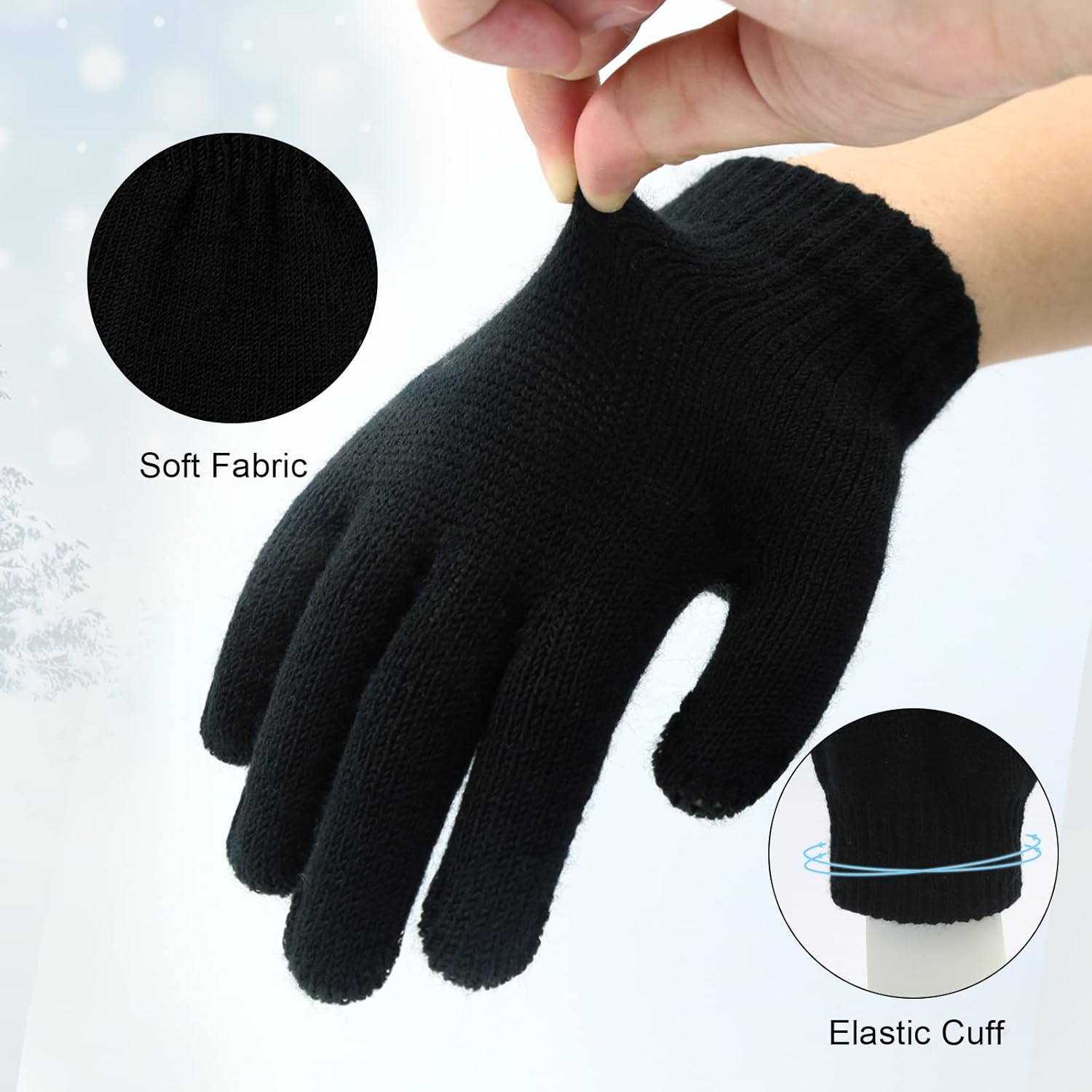 POXIMI Baby Warm Earmuffs Kid Magic Gloves Girl Soft Plush Ear Muffs Toddler Knit Mittens for Boy Winter Ear Warmer Set - Image 4