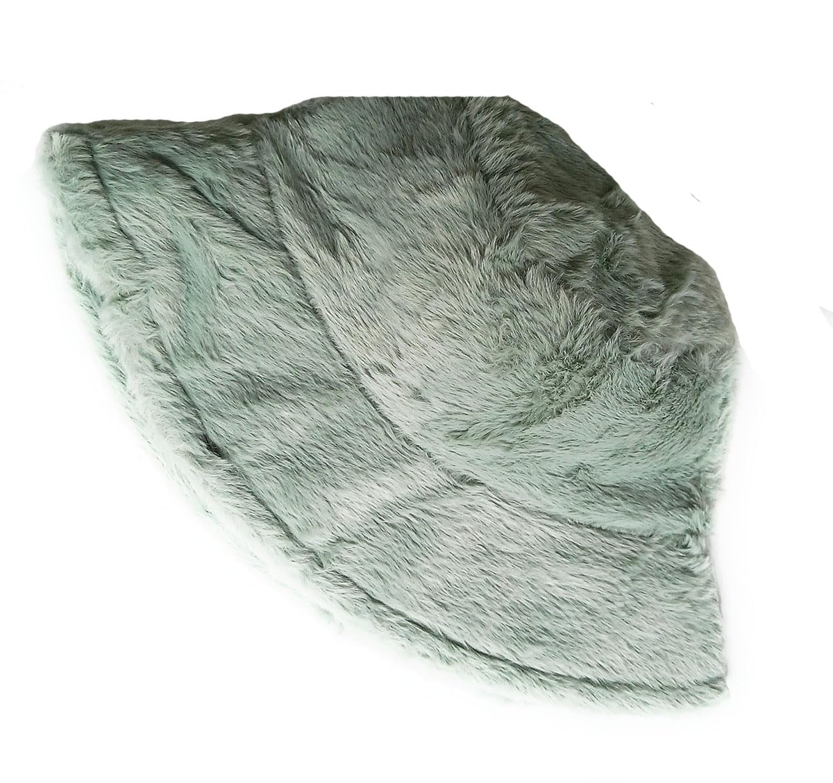 KGM Plain Colour Soft Fleecy Faux Fur Bucket hat - Festival Summer Winter Hats (Teal)