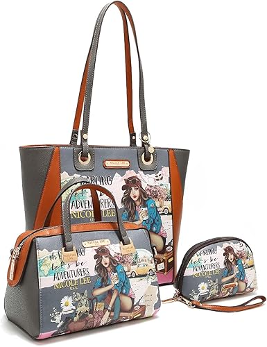 Miniatura 2 de Nicole Lee Journey of Stephanie - Juego de 3 piezas (bolsa de compras, mini, bolsa), Viaje de Stephanie