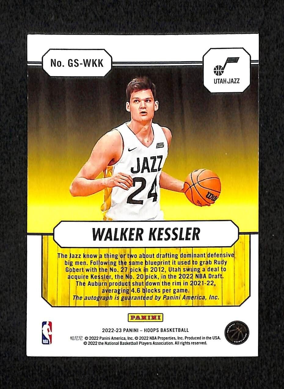 Walker Kessler 2022-23 Hoops Great Significance Auto Basketball Card #GS-WKK