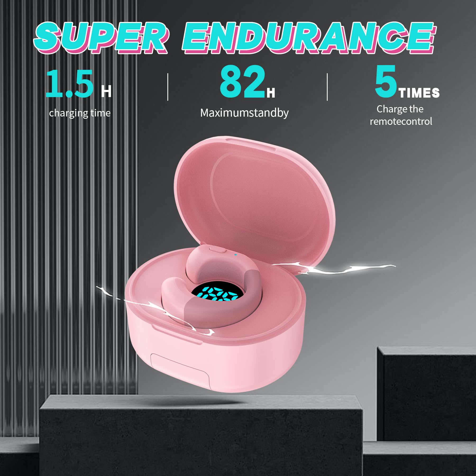 TikTok Scroll-Ring-Fernbedienung, App-Fernbedienung, Seitenumkehrer für iPhone, iPad, Android, Handy-Kamera, Bluetooth-Fernbedienung, Scroll-Ring mit Ständer, Rosa