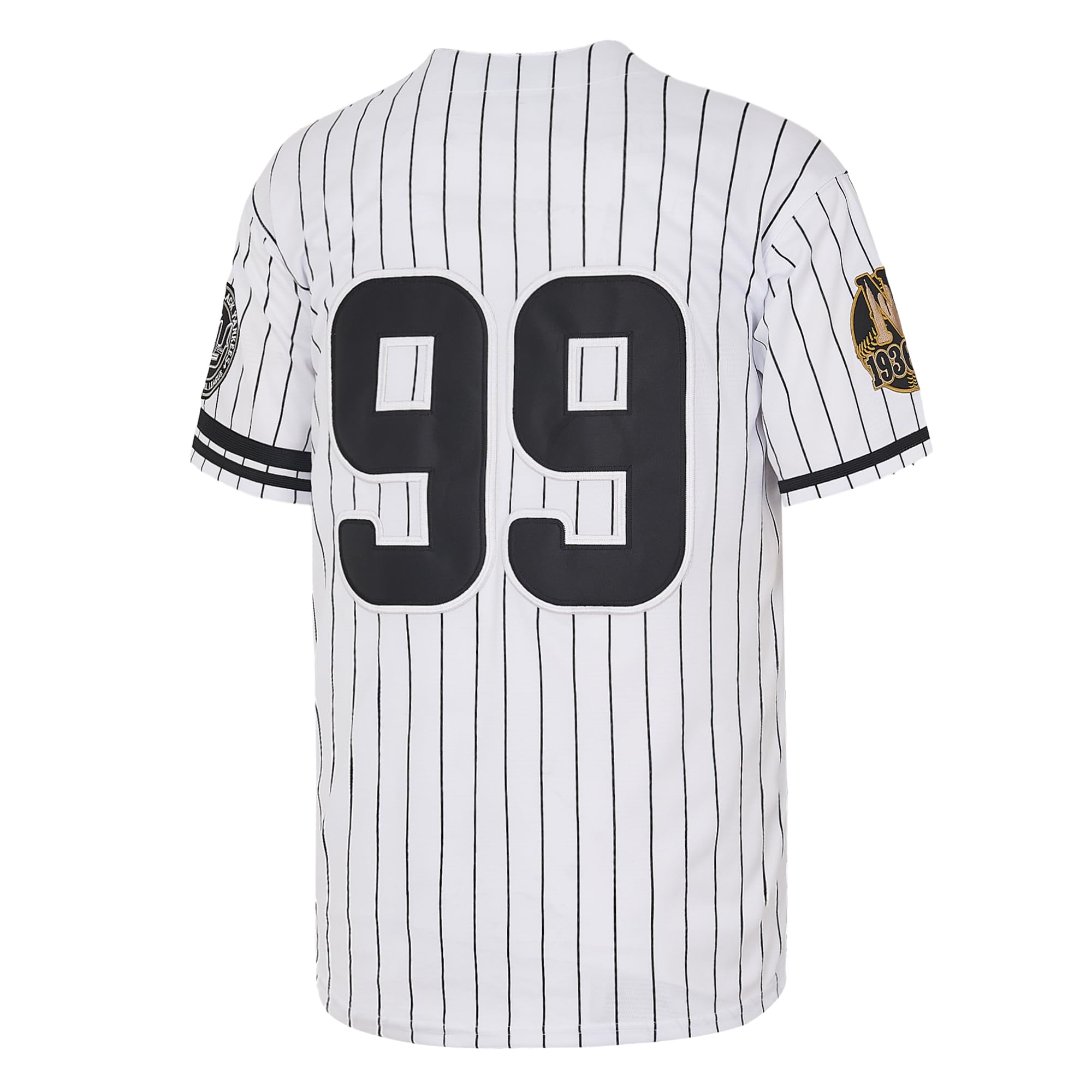 NY Jersey New York 99 - Camisetas de béisbol para hombre, estilo hip hop, con botones, para fiestas, Navidad, color gris