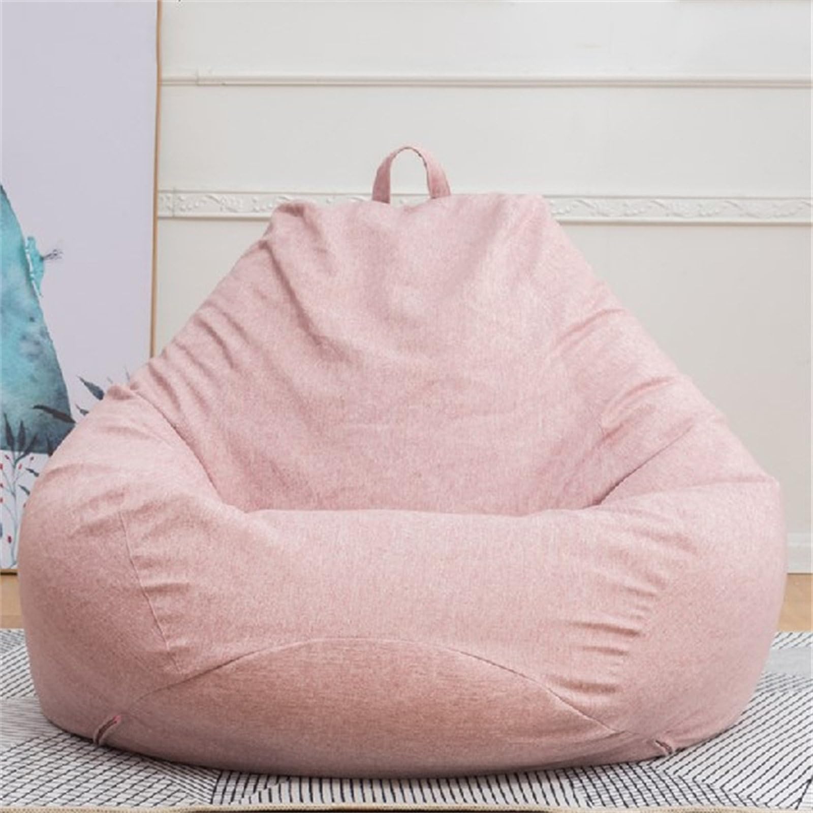 Odot Bean Bag, Soft Gaming Bean Bag Chair for Adult Teenagers, Removable, Washable Bean bag Cover for Outdoor Garden Livingroom Playroom Bedroom Dorm(No Filler) (S(70x80cm),Pink)
