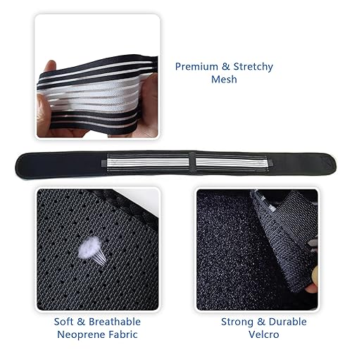 Miniatura 3 de 1 soporte de espalda para alivio de la ciática del dolor inferior, soporte lumbar, cadera y articulación si, ajuste ajustable (hombres y mujeres)