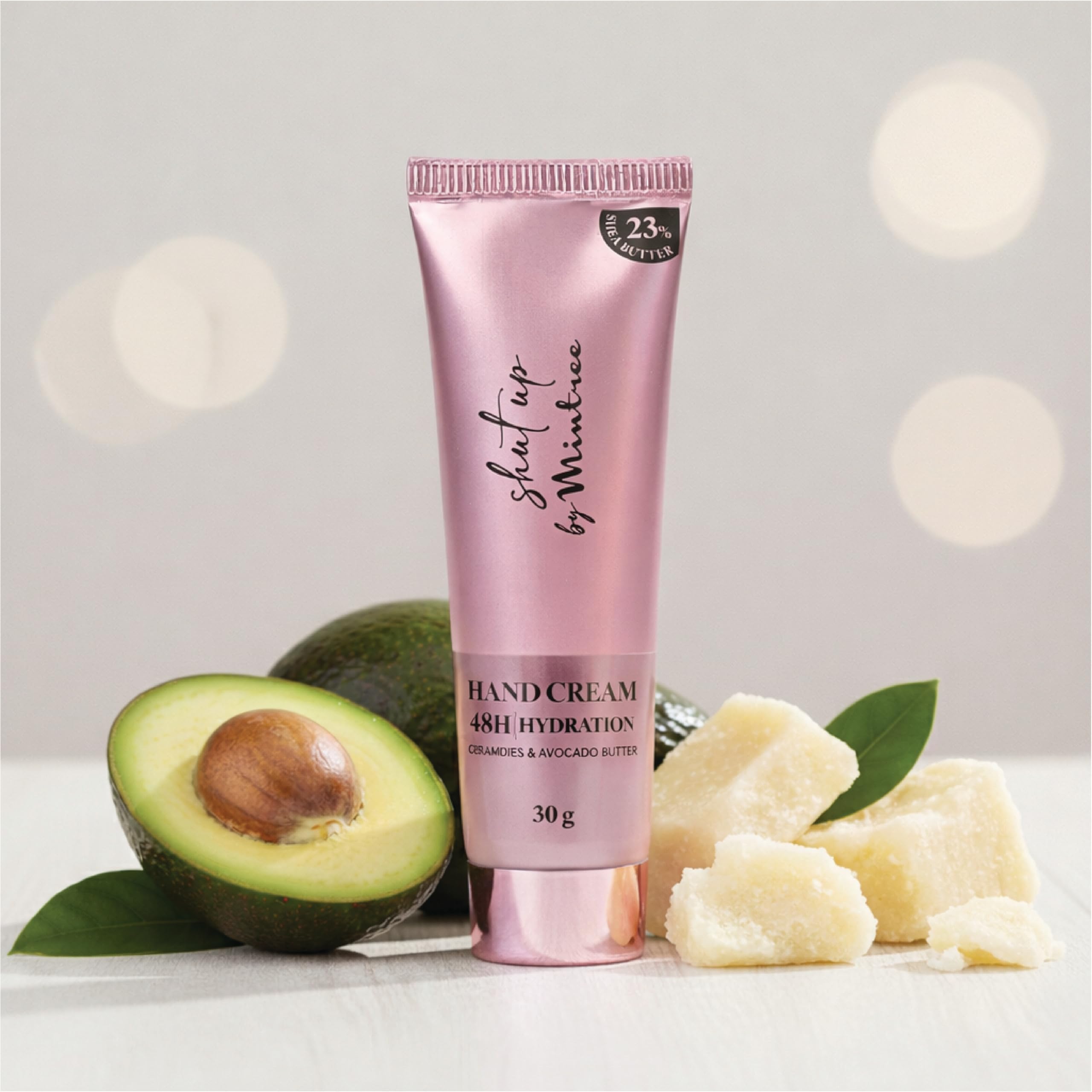 Mintree Hand Cream for Women, Lightweight & Hydrating with Shea Butter, Avocado Butter, Ceramides & Squalane, Rose gold | 48 HR Moisture & Floral Scent | Non-Greasy, Suitable for All Skin Types, 30g-image-37