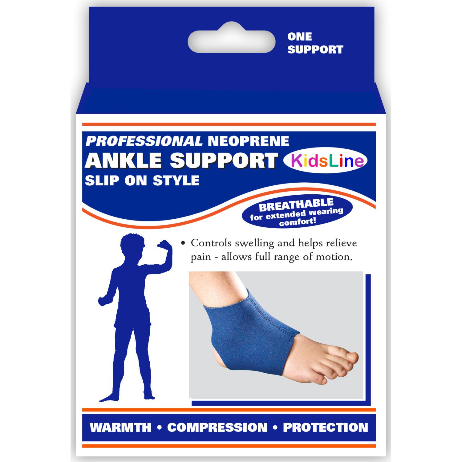 OTC KidsLine Ankle Support, Slip-on Style, Neoprene