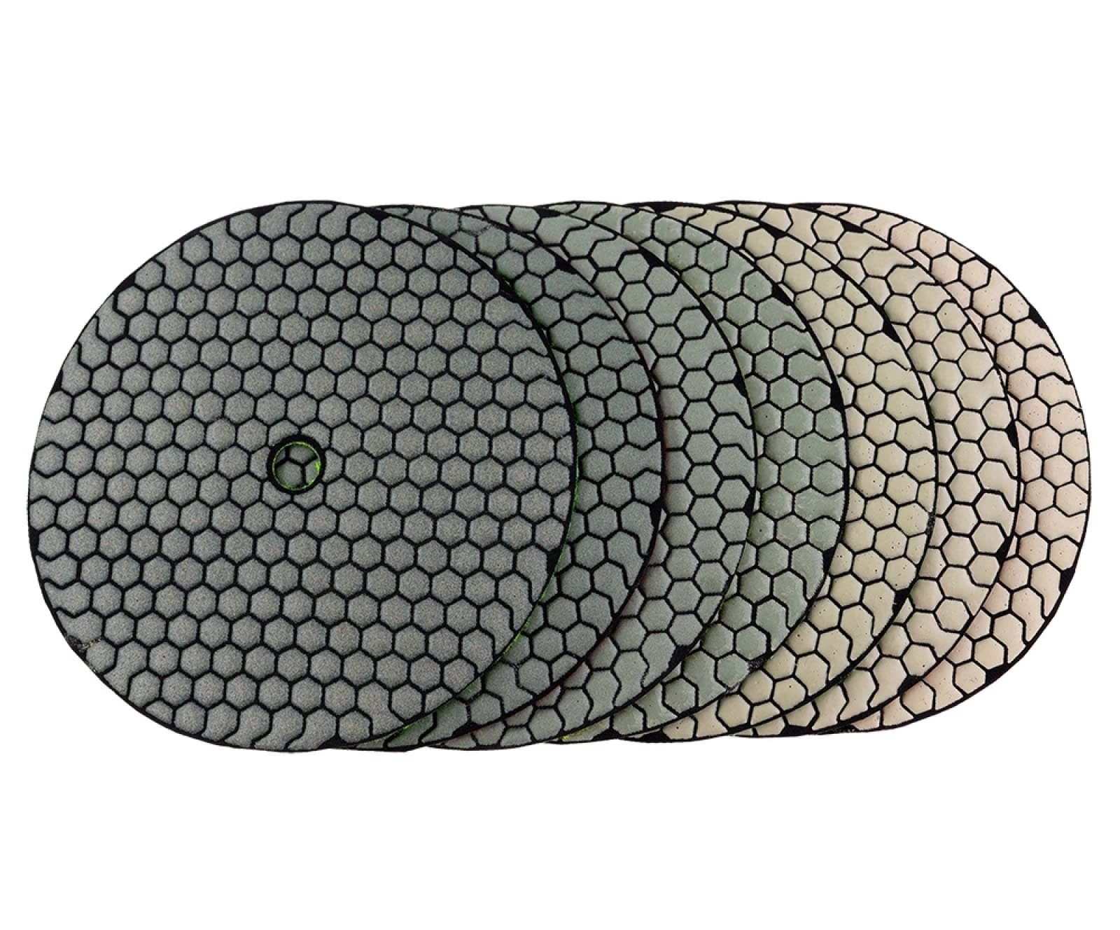 7 Unidades/juego De Almohadillas De Pulido En Seco De Diamante De 8 Pulgadas, Almohadillas De Pulido Flexibles Afiladas De 200mm Para Granito, Mármol, Piedra, Disco De Lijado De Hormigón,400