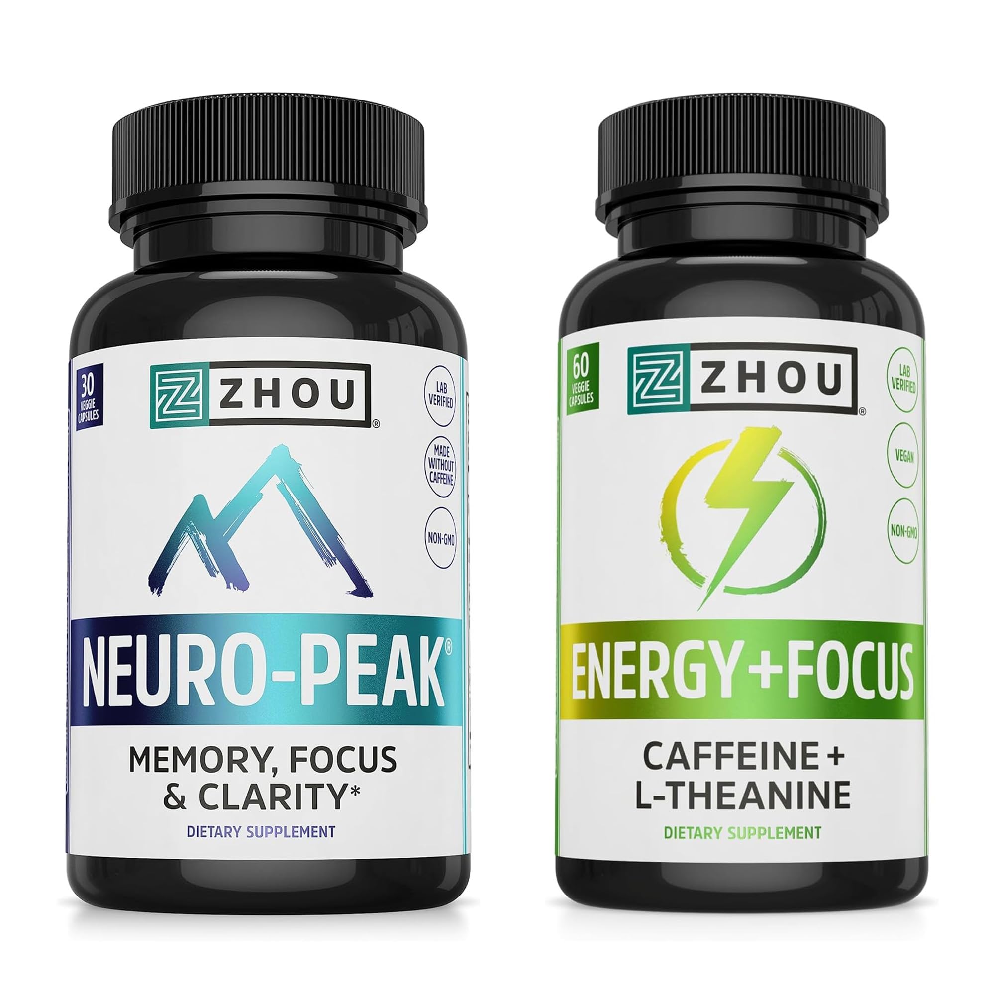 Zhou Brain & Energy Support Bundle - Energy + Focus (60 Caps)