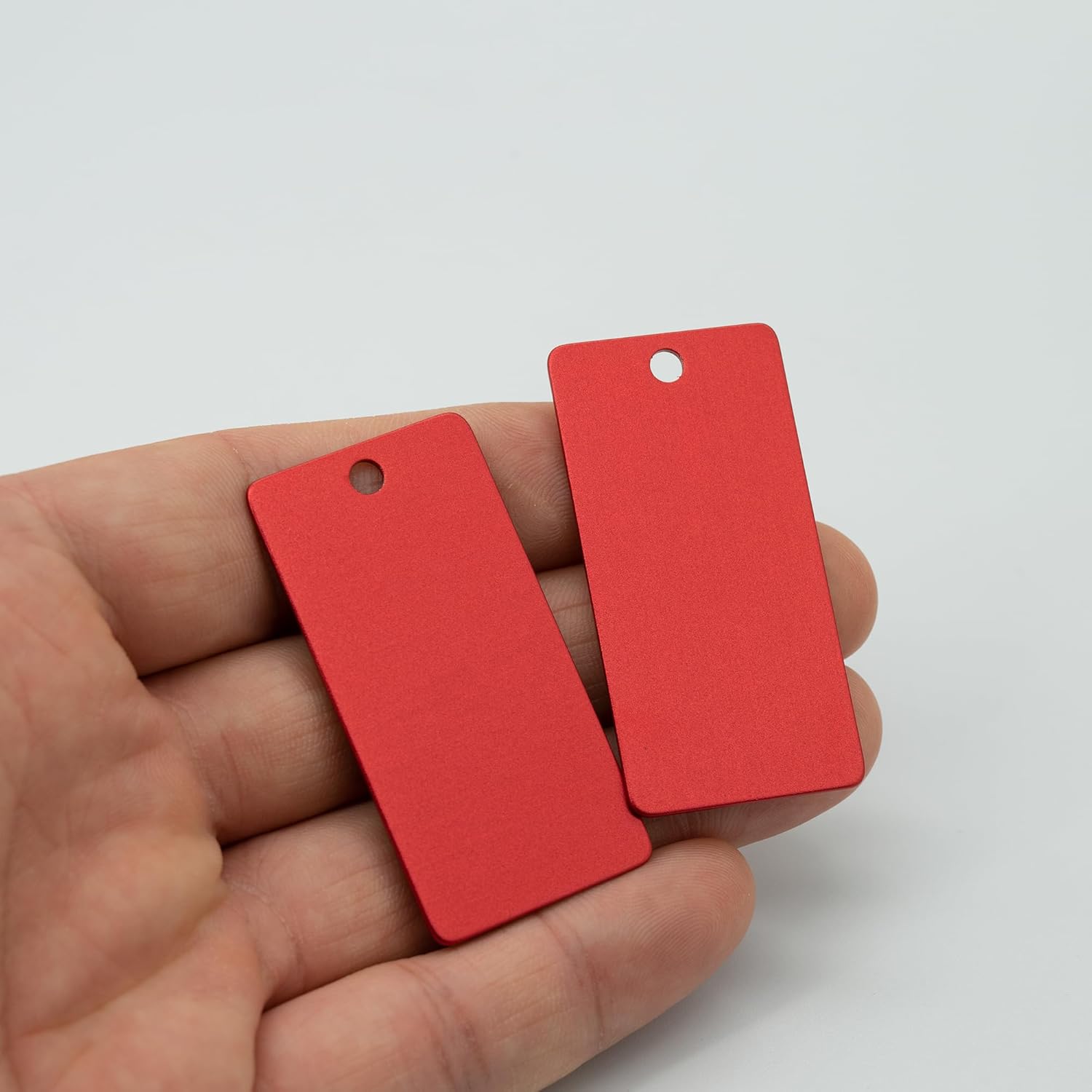 StayMax Anodized Aluminum Engraving Blanks 1x2 Inch 50 Pack (Red)