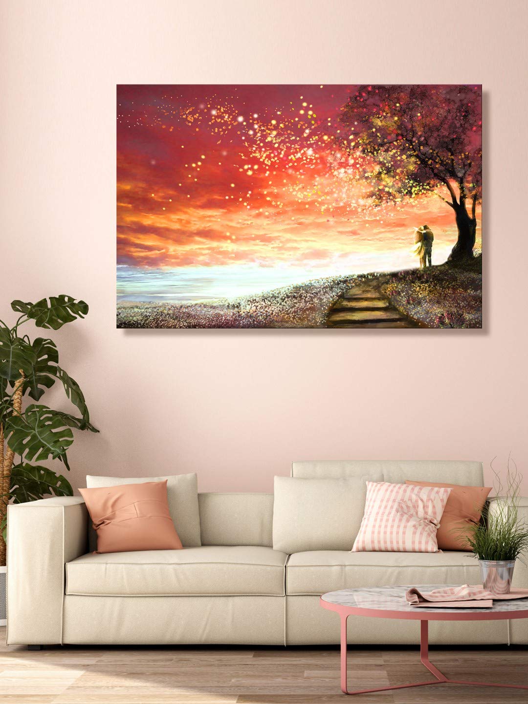 999STORE Wooden wall hangings painting large paintings framed flower